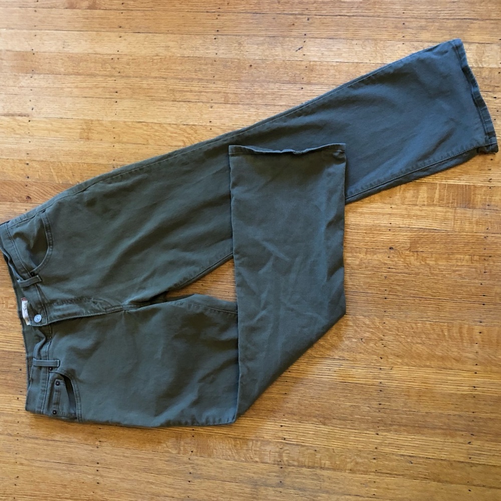 LEVI bootcut army green 550 pants